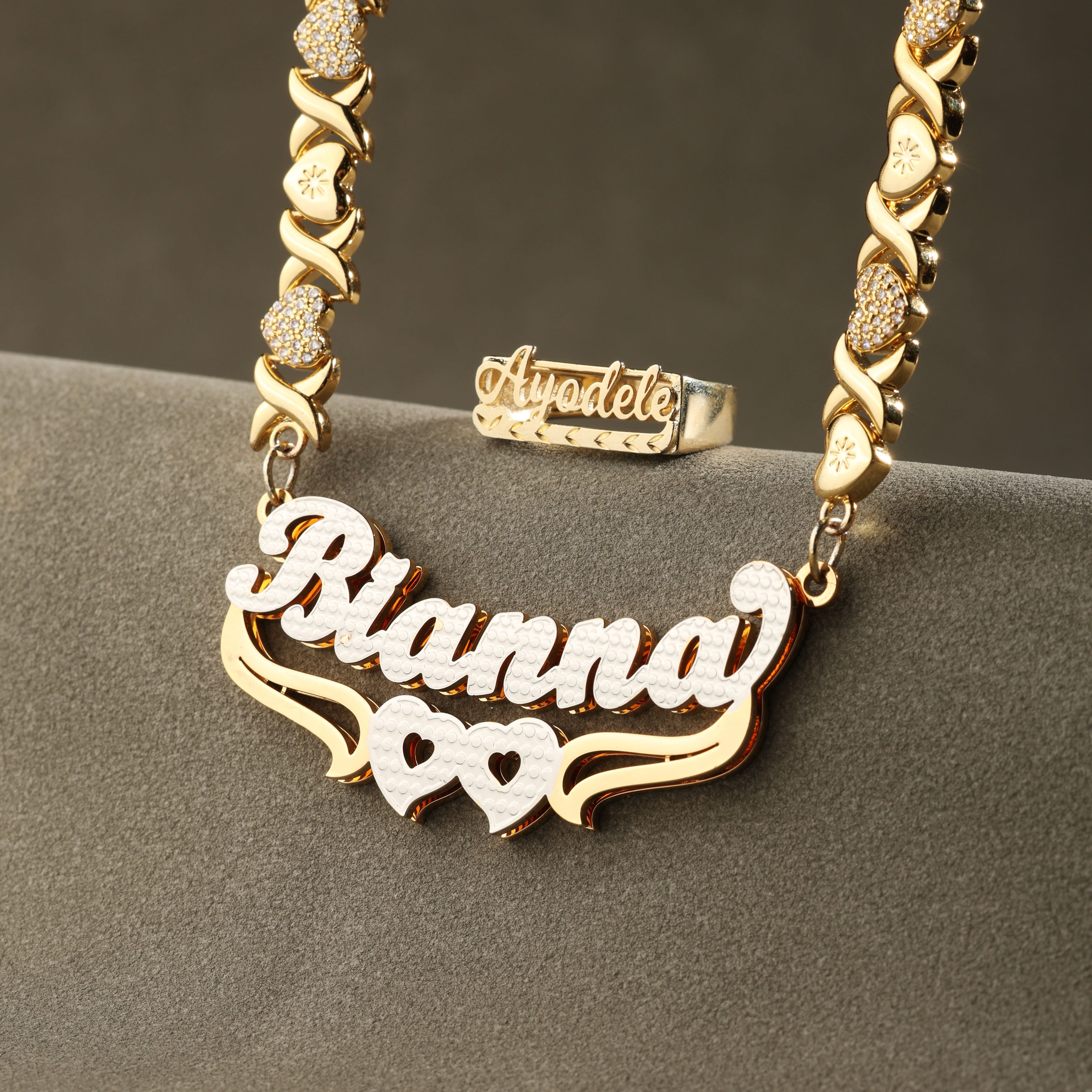 Crown Custom Name Ring and Necklace Set – iceyqueen